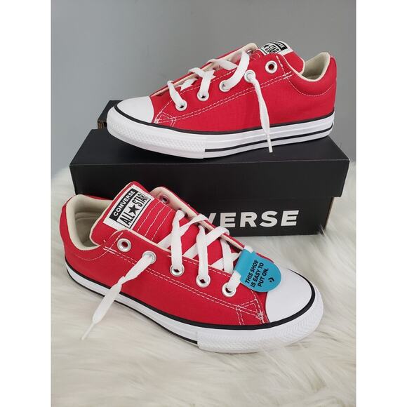 NEW‎ Converse CTAS Street Slip-On Youth Size 3 A01700F Red Boy Kid Girl - Picture 1 of 7
